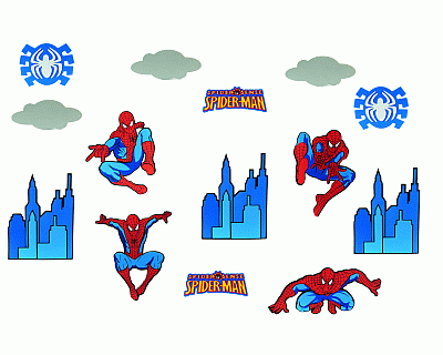 Spiderman Foam Muur Deco 14 pcs Spiderman Foam Muur Deco 14 pcs