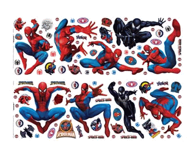 Spiderman decofun muur stickers 72 pcs Spiderman decofun muur stickers 72 pcs