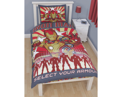 Marvel Iron Man 3 Dekbedovertrek, dubbelzijdig Marvel Iron Man 3 Dekbedovertrek, dubbelzijdig