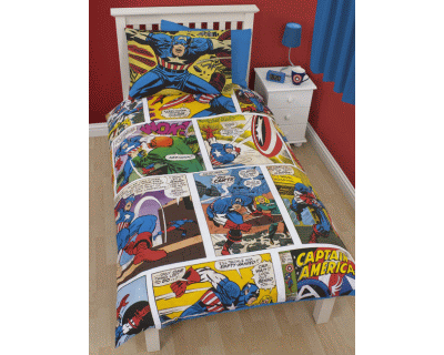 Marvel Comics Dekbedovertrek, dubbelzijdig Marvel Comics Dekbedovertrek, dubbelzijdig