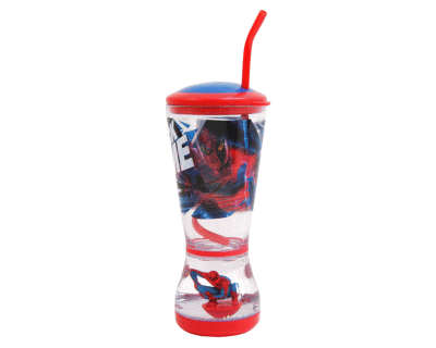 Spiderman Drinkbeker met drijvende spiderman Spiderman Drinkbeker met drijvende spiderman