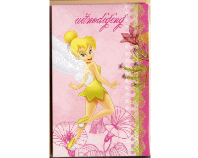 Tinkerbell Uitnodiging 6 per pak