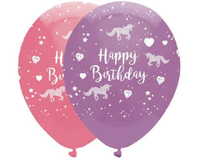Eenhoorn feest ballonnen happybirthday