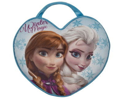 Disney Frozen kussen pluche hart lichtblauw