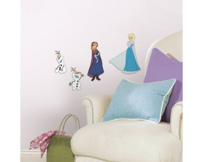 Disney Frozen muur foam 4pcs Anna en Elsa