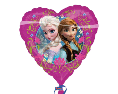 Frozen verjaardag Foil Ballon 18V Heart