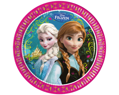 Frozen Alpine feest borden 8pcs