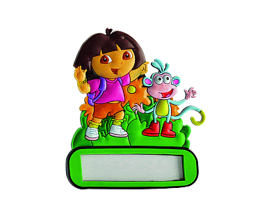 Dora deur naamplaatje