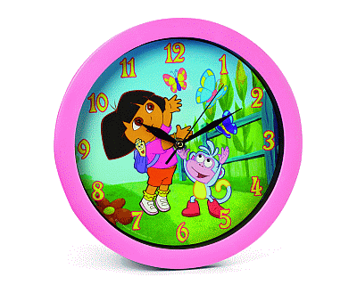 Dora Muur klok vlinder 29cm