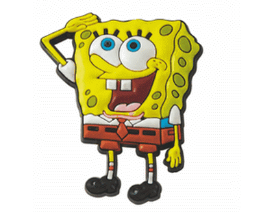 vrjaardag Spongebob PVC magneet 11080