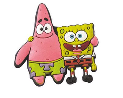 vrjaardag Spongebob PVC magneet 011081