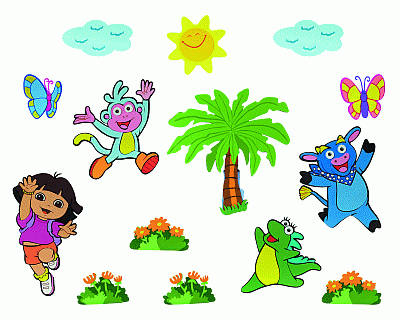 Dora Foam Wall décor 14 pieces