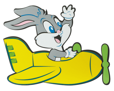 Baby Looney Tunes Foam wanddecoratie geel