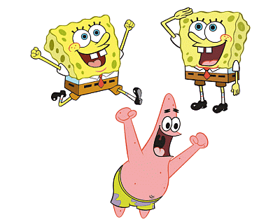 Spongebob foam wanddecoratie 3-delig