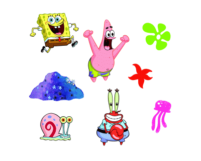 Spongebob Foam Muur Décor 24pcs
