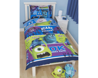 Monster University dekbedovertrek "M" dubbelzijdig