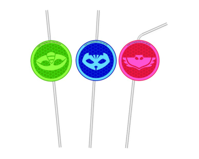 PJ Masks rietjes 6 per pak