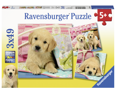 Ravensburger Puzzel 3x 49 Cute puppy doogs
