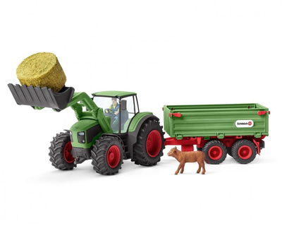 42379 Schleich Farm World Tractor met aanhanger