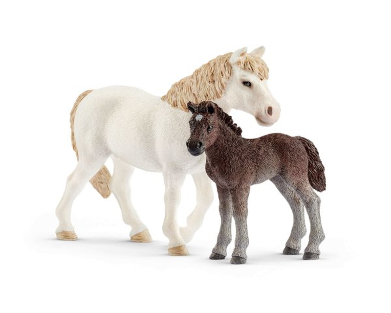 42423 Schleich Farm World  Pony merrie en veulen