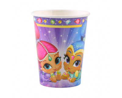 Shimmer & Shine feest bekers 8 per pak