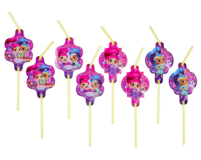 Shimmer & Shine feest drinkrietjes