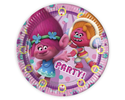 Trolls Feest borden 23cm