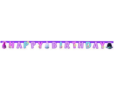 Trolls Feest slinger happybirthday