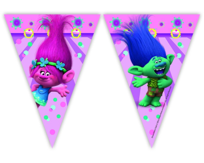 Trolls Feest vlaggenline