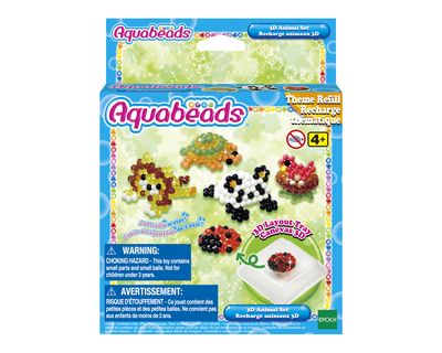 31447 Aquabeads Navulling - 3D Animal Set