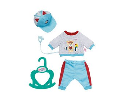 831878 BABY born Little Sportieve Outfit blauw (36 cm)