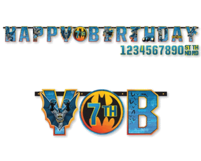 Batman feest Letterbanner add an age