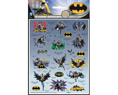 Batman Comics stickers 4 per pak