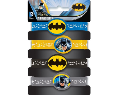 Batman Comics feest rubber armband 4 stuks