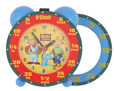 Bob de Bouwer kinderkamer - time teaching clock