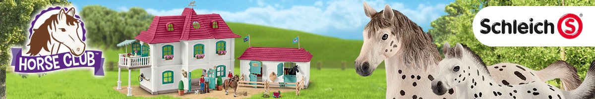 Koop nu Schleich Horse Club: Ontdek de wereld van de Schleich Horse Club met veel geweldige paarden, de grote manege, de pick-up met aanhangwagen, de wasplaats en de omheinde weide. Bij Time4Toys vindt je een ruime collectie Scheich Horse Artikelen