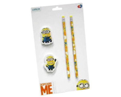 Minions potlood en gum set