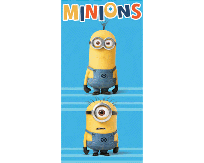 Minions strandlaken blauw