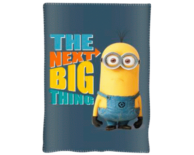 Minions plaid fleecedeken big
