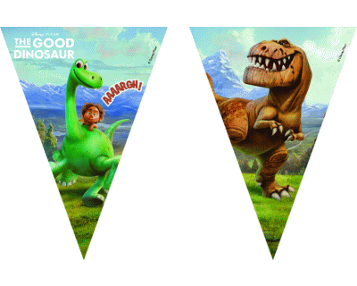 De goede Dinosaurus feest vlaggenlijn