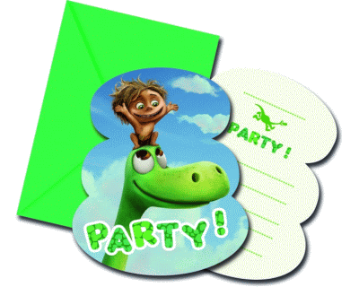 De goede Dinosaurus feest uitnodigingen
