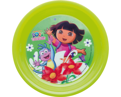 Dora melamine bord met 3D effect