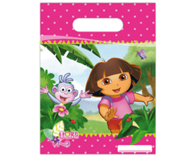 Verjaardag Dora Feestzakjes 6 per pak