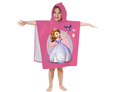 Prinses Sofia poncho pink