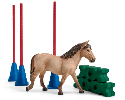 42483 Schleich Farm World Slalomparkou met paard