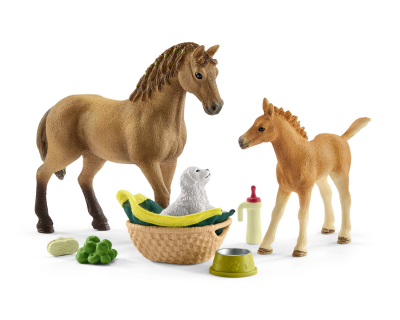 42432 Schleich Horse Club Babydieren verzorgingsset