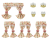 5447 Sylvanian Families - wandlampen en gordijnenset