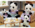 5529 Sylvanian Families - familie zwarte panda