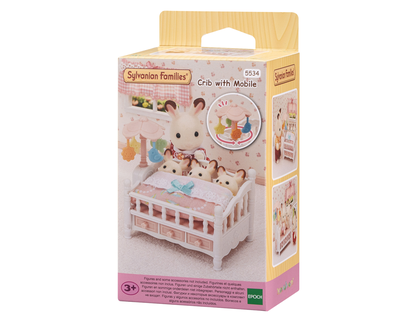5534 Sylvanian Families - bed voor drieling met mobiel