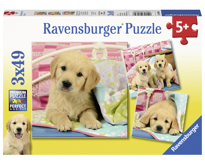 Ravensburger Puzzel 3x 49 Cute puppy doogs